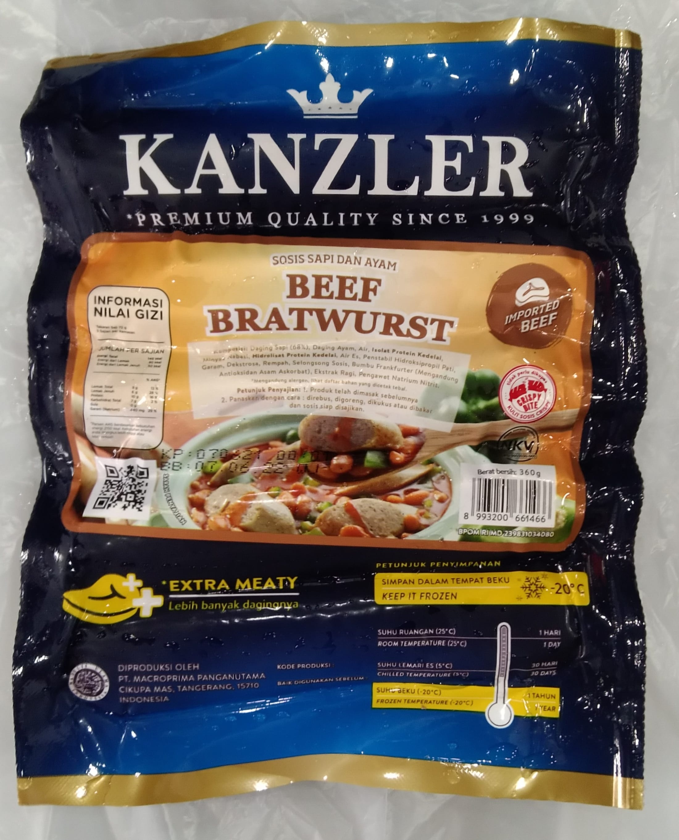 Kanzler Bratwurst 360gr